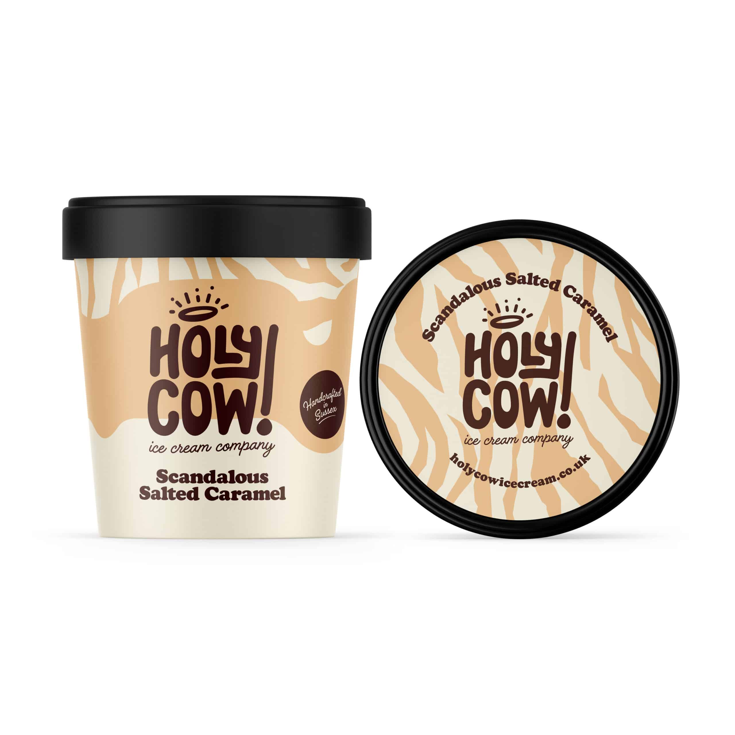 Salted caramel single scoop tub